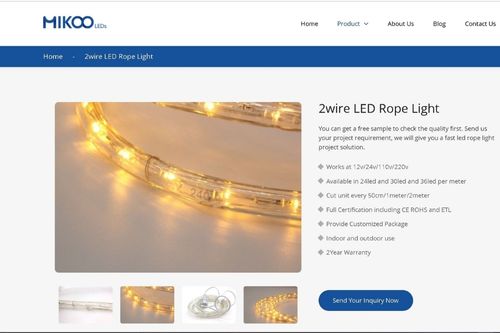 Mikoo led rope light specification